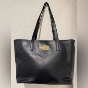 Michael Kors Black Tote with Gold Accents